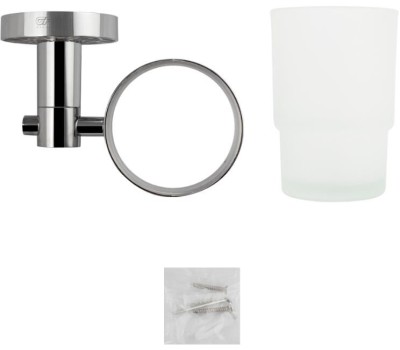 GFmark - Стакан стеклянный с креплением к стене, с БЕЛОЙ МОЗАИКОЙ 3206