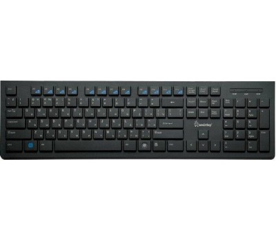 Мультимедиа клавиатура компьютерная SMARTBUY (SBK-206US-K) SLIM USB черный