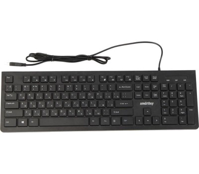 Мультимедиа клавиатура компьютерная SMARTBUY (SBK-206US-K) SLIM USB черный