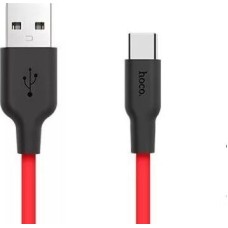 Кабель HOCO (6957531071419) X21 USB (m) - Type-C (m) 1.0m - красный/черный