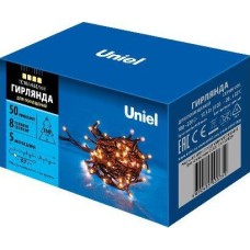 Гирлянда UNIEL (UL-00007189) UDL-S0500-050/DGA WARM WHITE IP20 MINI Гирлянда с контроллером, 5м. 50 миниламп накаливания. Теплый белый свет