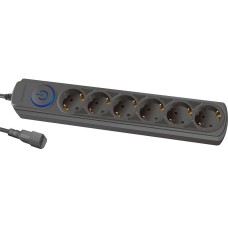 Сетевой фильтр IPPON Сетевой фильтр BK-6-UPS-1.8-10-B, 1.8м, черный
