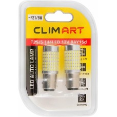 Лампа светодиодная CLIM ART Лампа светодиодная CA T25/5 144LED 12V (P21/5W) /к-т 2шт