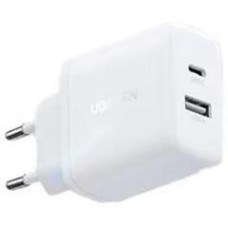 UGREEN Сетевое зарядное устройство X227 (45310) 20W USB-A+USB-C PD Charger EU. Цвет: белый
