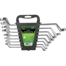Набор ключей JUST TREND (JT) Набор ключей гаечных накидных изогнутых на держателе (6-22 мм) (8 предметов) JT KJ2N8P