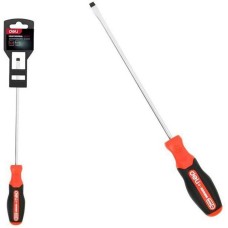 DELI Шлицевая DL3450 SL6x200мм сталь S2, матовый стержень, двухкомпонентная прорезиненная рукоять