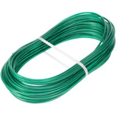 Трос СИБРТЕХ Трос металлополимерный зеленый ПР-3.0, толщина 3.0 мм, моток 20 метров 47647