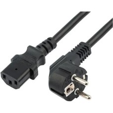 REXANT Шнур питания (04-2731) Schuko-C13 проводник.:3x0.75мм2 0.6м 220В черный