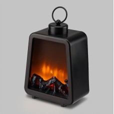 NEON-NIGHT Светодиодный камин Лофт с эффектом живого огня 17х10х24,5 см, с USB, черный