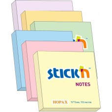 STICK`N Блок самоклеящийся бумажный 21148 76x76мм 100лист. 70г/м2 пастель розовый