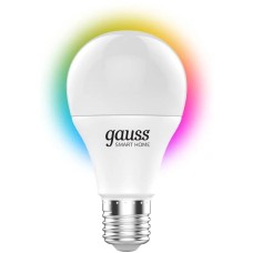 GAUSS Умная лампа IoT Smart Home E27 8.5Вт 806lm Wi-Fi (1170112)