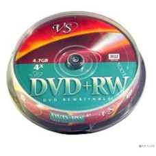 VS Диски DVD+RW 4.7Gb, 4x, Cake Box 10шт.(620632)