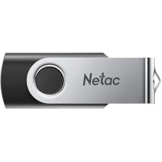 NETAC Флеш Диск 64GB U505 NT03U505N-064G-32BK USB3.0 черный/серебристый