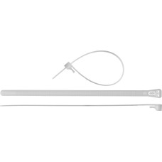 ЗУБР КСР-Б1, 7.5 x 150 мм, нейлон РА66, 100 шт, белые, кабельные стяжки разъемные, Профессионал (309240-75-150)