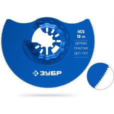 ЗУБР HCS 88 мм, 18TPI полотно пильное дисковое, чистый рез: дерево, пластик, ДСП, ГКЛ, StarQuick (15572-88)