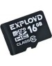 Карта памяти EXPLOYD MicroSDHC 16GB Class10 - б/а [EX0016GCSDHC10-W/A-AD]