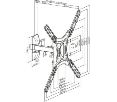 Кронштейн ULTRAMOUNTS UM868 для 23-55
