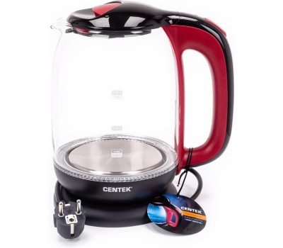 Чайник электрический CENTEK CT-0034 Black стекло
