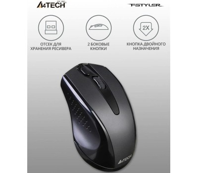 Беспроводная мышь A4TECH V-Track G9-500FS оптическая (1000dpi) черная