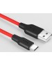 Кабель HOCO (6957531071419) X21 USB (m) - Type-C (m) 1.0m - красный/черный