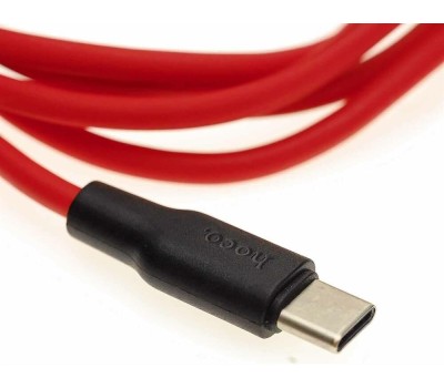 Кабель HOCO (6957531071419) X21 USB (m) - Type-C (m) 1.0m - красный/черный