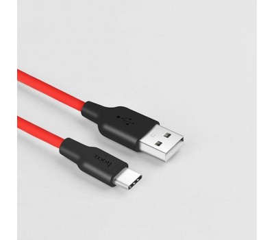 Кабель HOCO (6957531071419) X21 USB (m) - Type-C (m) 1.0m - красный/черный