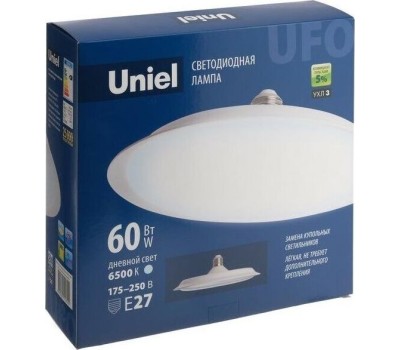 ЭЛЕКТРИКА UNIEL LED-U270-60W/6500K/E27/FR PLU01WH