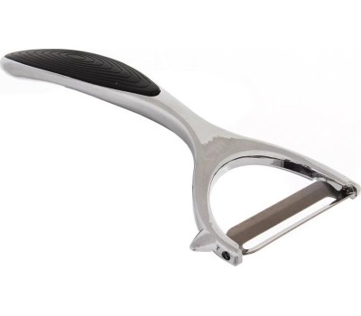 Овощечистка MALLONY Овощечистка MODERNO с горизонтальным лезвием, прорезиненная ручка (984043)