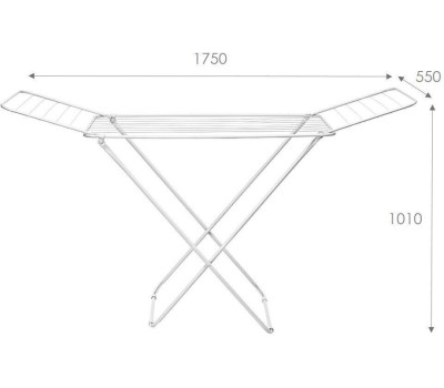 Сушилка для белья VIOLET Комфорт напольная 18м (белый) 301806