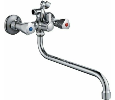 Смеситель GOTA ROCIO G096710-GOTA Ronda смеситель д/ванны с 2-мя рукоятками с изливом S-30см. перекл.душа