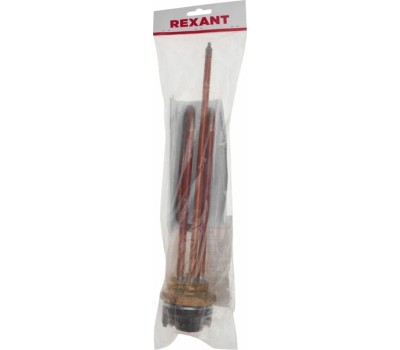 Тэн REXANT (70-0319-1) Нагревательный элемент для бойлера, ТЭН, RCT-2500 Вт, фланец М6, 42 мм, с терморегулятором 70 градусов и уплотнительным кольцом