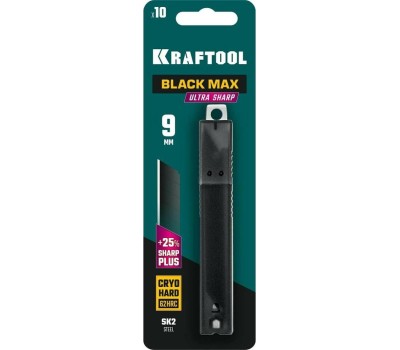Лезвия KRAFTOOL 9 мм, 10 шт, сегментированные лезвия (09602-09-S10)
