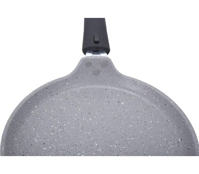 Сковорода KUKMARA сбмс200-1а а/пр литая блинная 20см съемн/руч Светлый мрамор