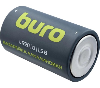 BURO Батарея Alkaline LR20 D 18000mAh (2шт) блистер