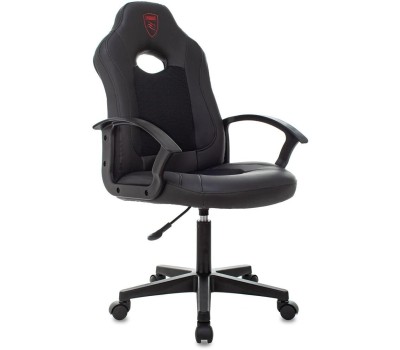 кресло ZOMBIE Кресло игровое 11LT, на колесиках, эко.кожа/ткань, черный [ 11lt black]