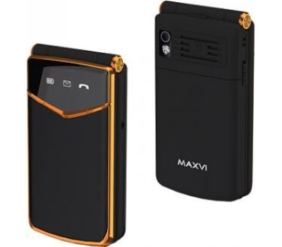 Телефон мобильный MAXVI E11 Black/Gold
