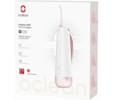 Ирригатор Oclean W10 с 2 насадками (Розовый)