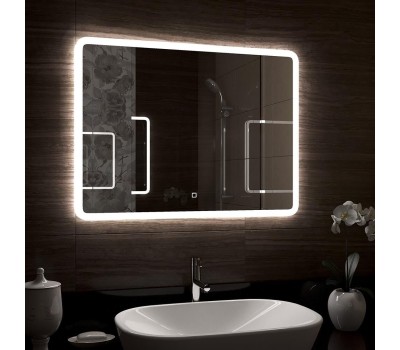 Зеркало САНАКС 45216 Зеркало 900 х 700 мм, сенсорное, с внутренней LED подсветкой