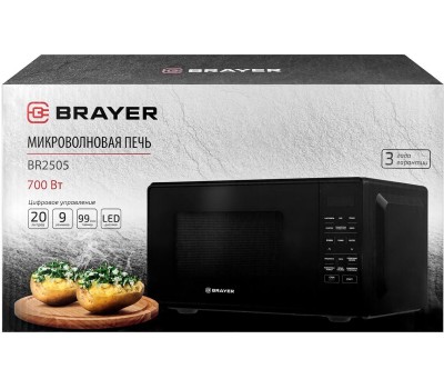 Печь СВЧ BRAYER BR2505 черный