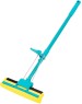 Швабра PALISAD отжимная, 110 см, губка PVA 26х5,5х6 см, телескопическая рукоятка, бирюзовая, Home 93581