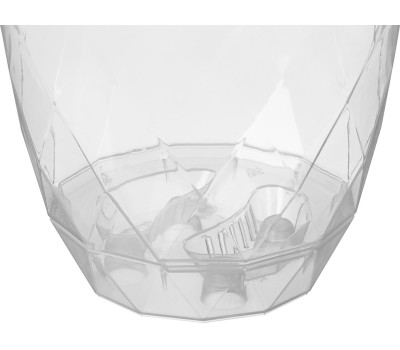 Горшок цветочный HOMVER Laurel для орхидей D175мм, 2,3л с поддоном (бесцветный) 221615101/00