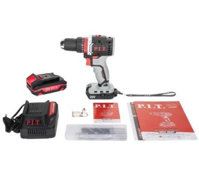 Дрель-шуруповёрт P.I.T. Дрель ударная аккум. бесщёточная PSB20H-10C/1 X-DRIVER (20В, 40Нм, 10мм, 2ск, 1х2Ач, ЗУ,кейс)