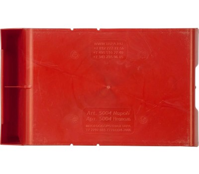Ящик ТАРА.РУ Napoli 5004 красный 400х230х200 PP (10040)