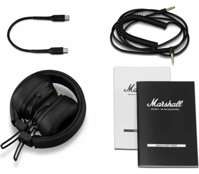 MARSHALL Наушники Major V, 3.5 мм/Bluetooth, накладные, черный [major v black]