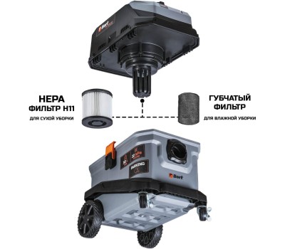 Пылесос для сухой и влажной уборки BORT BSS-1630-Pro