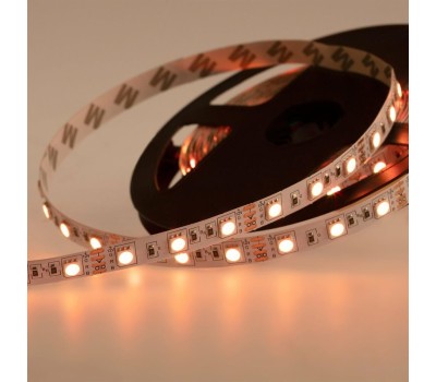 Лента светодиодная LAMPER LED лента 5м открытая, 10 мм, IP23, SMD 5050, 60 LED/m, 12 V, цвет свечения желтый