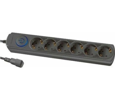 Сетевой фильтр IPPON Сетевой фильтр BK-6-UPS-1.8-10-B, 1.8м, черный