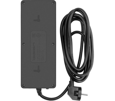 Сетевой фильтр IPPON Сетевой фильтр BK-8-EU-3-16-B, 3м, черный