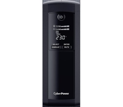 ИБП CYBERPOWER ИБП VP1200EILCD {Line-Interactive, Tower, 1200VA/720W USB/RS-232/RJ11/45 (4 + 4 С13), 12В/7,2 Ач х 2}