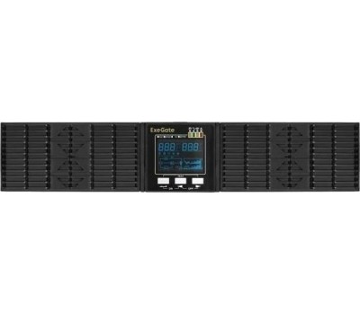 ИБП Exegate EP285646RUS ИБП On-line ExeGate PowerExpert ULS-1000.LCD.AVR.C13.USB.RS232.SNMP.2U <1000VA/1000W, On-Line, PF=1, LCD, 4*IEC-C13, RS232, USB, SNMP-slot, Rackmount 2U/Tower, Black>